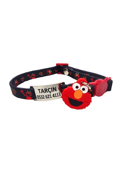 Ayz Markalama Güvenlik Kilitli İsimli Kedi Tasması Kedi Madalyon Elmo