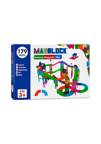 Magblock Manyetik 179 Parça Yollar Ve Arabalar Oyun Seti