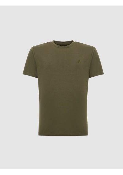 Cacharel Erkek Haki Tişört Basic 50328373-vr027 Yeşil