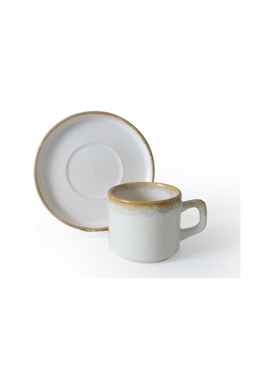 Tr Shizen Krem Stackable Çay Takımı 12 Parça 6 Kişilik Q44 Genel
