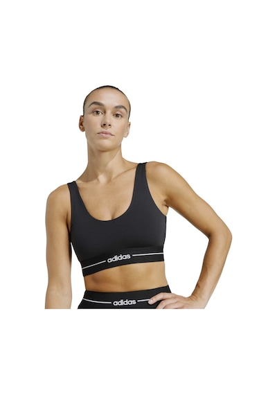 Black Adidas Kadın Koşu Ve Yürüyüş Bra Q1 Hyg Ls Bra Kc7666 siyah