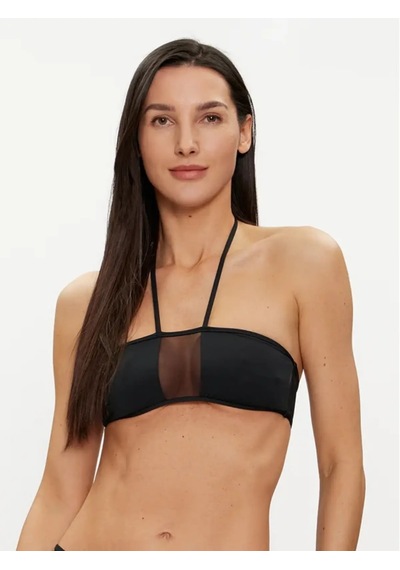 Calvin Klein Bandeau Bralette Siyah Kadın Bikini Üstü