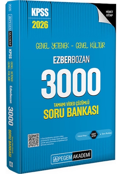 Pegem 2026 Kpss Genel Yetenek Genel Kültür Ezberbozan 3000 Tamamı