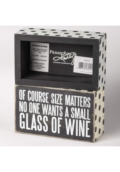 Levha Ahşap Box, Tabii Ki Size Matters