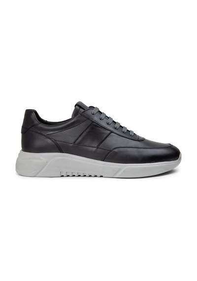 Deery Hakiki Deri Gri Erkek Sneaker Ayakkabı - 01963Mgrıe02 Gri