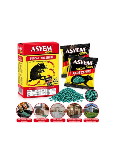 Lb Buğday Fare Yemi Zehiri 2x100 200gr