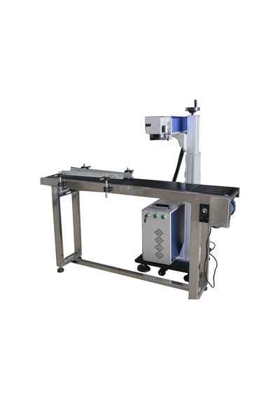 30w Konveyörlü Sistem Masalı Bilgisayarlı Fiber Lazer Markalama Makinesi