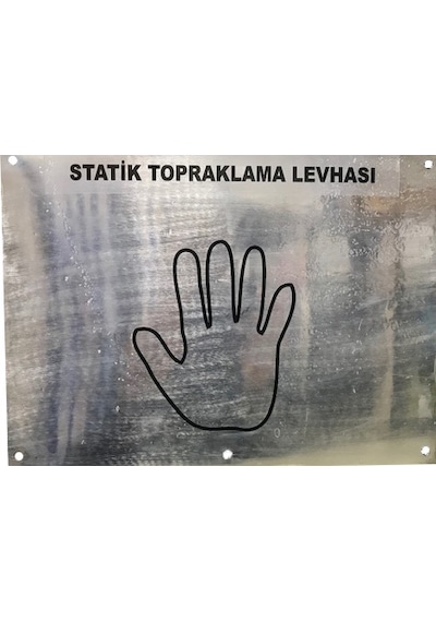 Statik Bakır Kalay Kaplı Topraklama Levhası