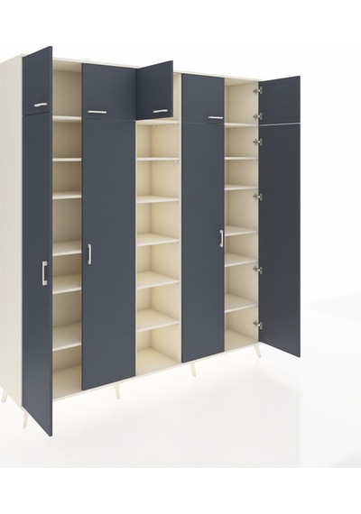 Hyperion Dolap 18 Raflı 9 Kapaklı 220x44x243 Aytaşı-antrasit/aytaşı Antrasıt/aytası Hyperion Dolap 18 Raflı 9 Kapaklı 220x44x243 Aytaşı-antrasit/aytaşı Antrasıt/aytası