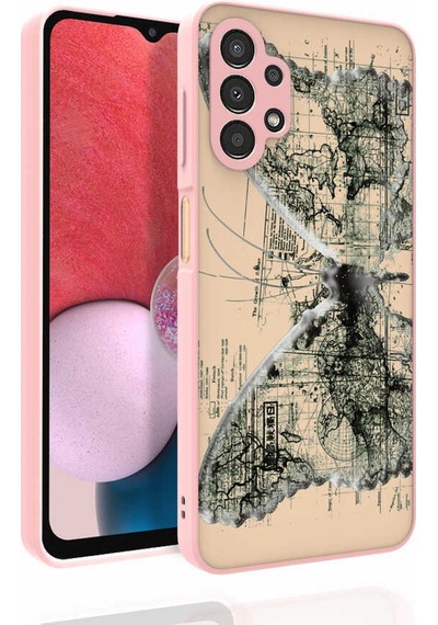 Zore Galaxy Uyumlu A13 4g Kılıf Desenli Kamera Korumalı Parlak Nora Kapak - No4 No4