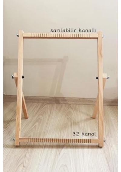 Halı Kilim Dokuma Tezgahı Seti Açık gri