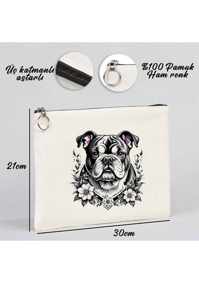 Tattoo Tablet/portföy Çanta - Astarlı 30x21 Cm Beyaz - No.04 Beyaz
