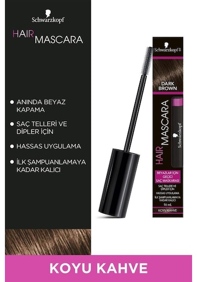 Schwarzkopf Saç Maskarası Koyu Kahve X 2 Adet