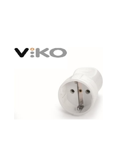 Viko Topraklı Dişi Fiş Priz Beyaz -