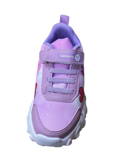 Valent Kız Çocuk Kışlık Spor Ayakkabı Pembe Lila Beyaz Kırmızı - 745163283 Pembe Lila Beyaz Kırmızı