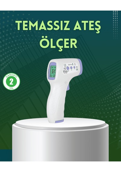 Kızılötesi Temassız Ateş Ölçer Lcd Ekranlı Hassas Termometre 12v