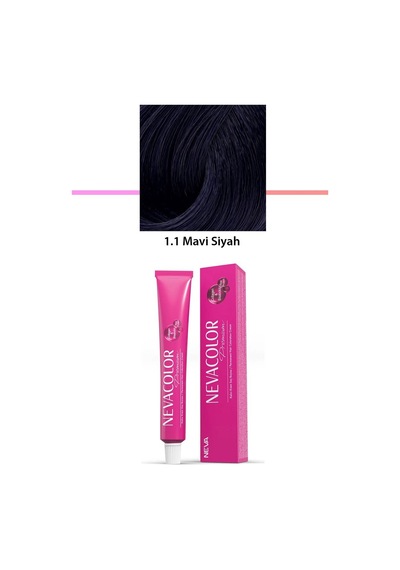Premium 1.1 Mavi Siyah - Kalıcı Krem Saç Boyası 50 G Tüp