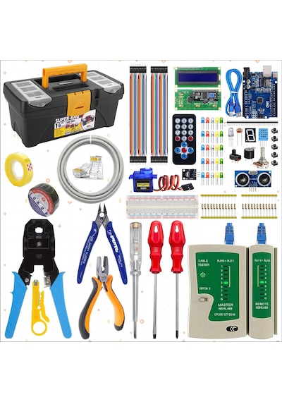 Meslek Lisesi Bilişim Bölümü Ağ Seti 14 İnç Takım Çantası + Arduino Eğitim Seti