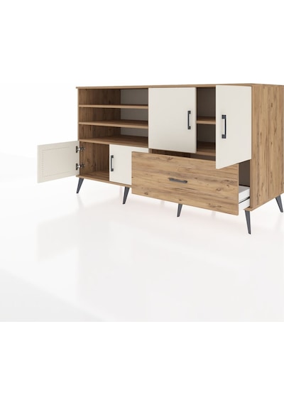 Kronos Konsol 5 Raflı Tek Çekmeceli 4 Kapaklı 176x59x99 Çam-aytaş Çam-aytaşı/çam Kronos Konsol 5 Raflı Tek Çekmeceli 4 Kapaklı 176x59x99 Çam-aytaş Çam-aytaşı/çam