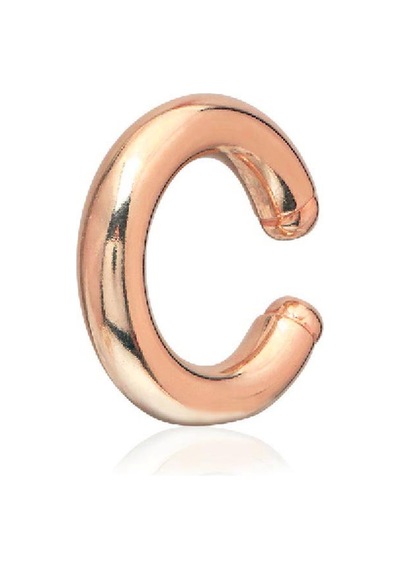 Emılıano Jewellery 925 Ayar Kıkırdak Küpe Gold - Gümüş