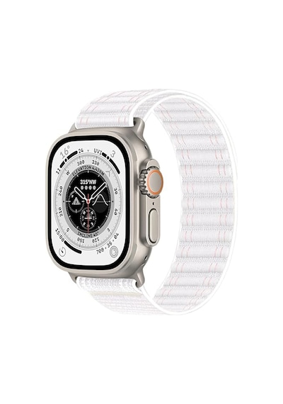 Apple Uyumlu  Watch  44 45 46mm Utra 49mm Fabric Spor Yumuşak Kumaş Kordon Seri 2 3 4 5 6 Se 7 8 9 10