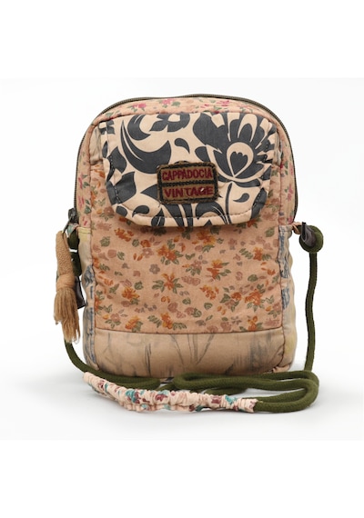 Cappadocia Vintage Kadın Çiçek Desenli Omuz Çantası - Bohem Tarz Mini El Ve Telefon Çantası Açık Taba - Kahverengi Cappadocia Vintage Kadın Çiçek Desenli Omuz Çantası - Bohem Tarz Mini El Ve Telefon Çantası Açık Taba - Kahverengi