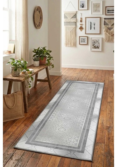 Yıkanabilir Yolluk 85 Açık Gri