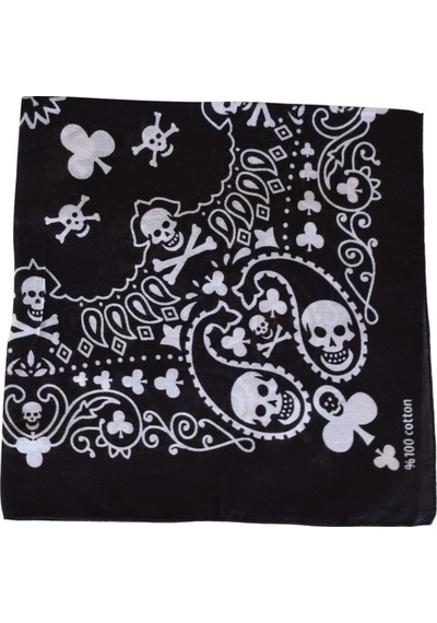 Bandana Siyah Korsan Kahverengi