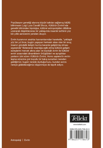 Tellekt - Kültürün Evrimi - 9786257118613 9786257118613