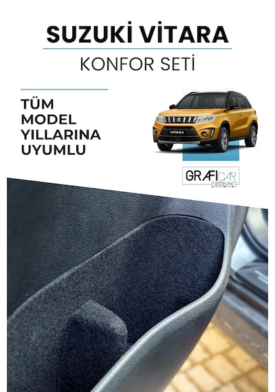 Suzuki Vitara Uyumlu Konfor Seti Ceplere Özel Yapışkanlı Premium Görünüm Kaplama Tüm Model Yılları