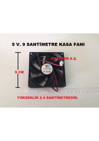 5V 9CM 2PİNLİ FAN