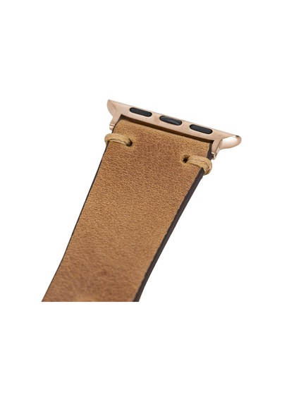 Apple Uyumlu Watch    Deri Kordon 38-40-41mm Roma G19 Taba