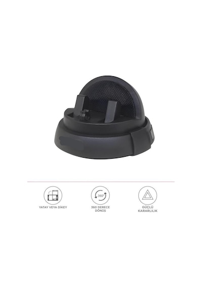 059 360 Derece Dönebilen Numaratörlü Güçlü Araç İçi Telefon Tutucu -