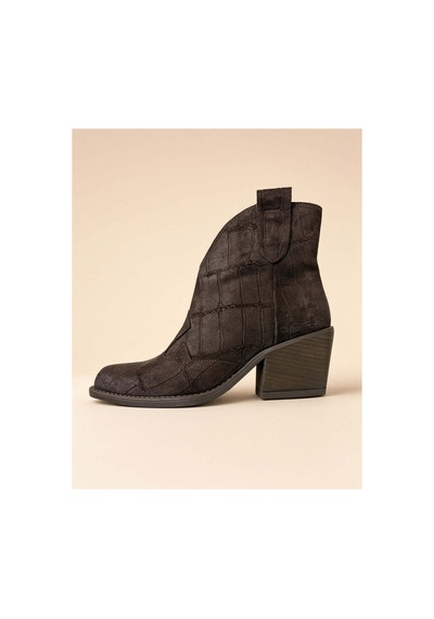 37brandshoes Koyu Kahve Süet Western Bot Kahverengi Kahverengi