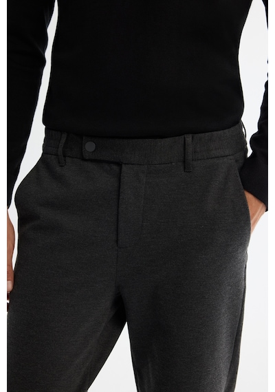 Avva Erkek Antrasit Yanı Lastikli Örme Elastan Slim Fit Pantolon A42y3053