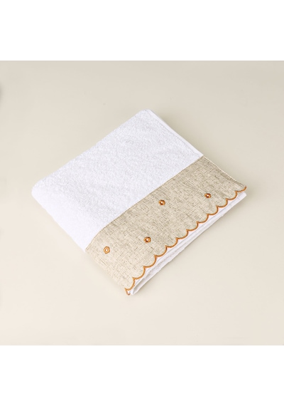 Soft Dezi Yüz Havlusu - Ekru - 50x90 Cm Çok Renkli