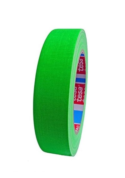 Yeşil Neon Bez Bant 19mmx25mt Tesa 4671 Sahne Kamera Bandı Gaffer