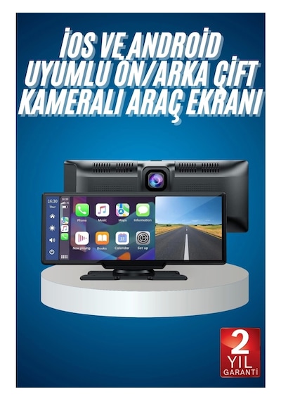 4k Hd Ultra Araç İçi Ön Arka Kameralı Multimedya Ekran