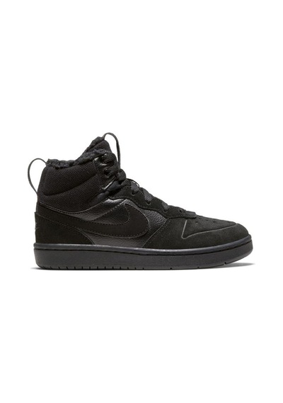 Nike Court Borough Mid 2 Boot Ps Çocuk Siyah Sneaker Ayakkabı Cq4 Siyah