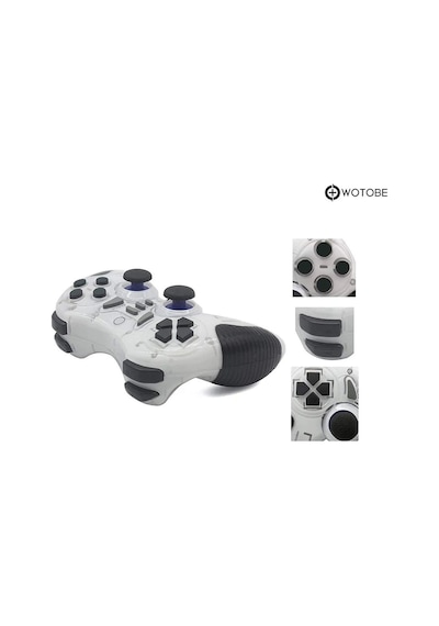 2.4g Ps1 Ps2 Ps3 Pc Android Tv Tv Box Android Telefon Uyumlu Titreşimli Kablosuz Joystick Beyaz