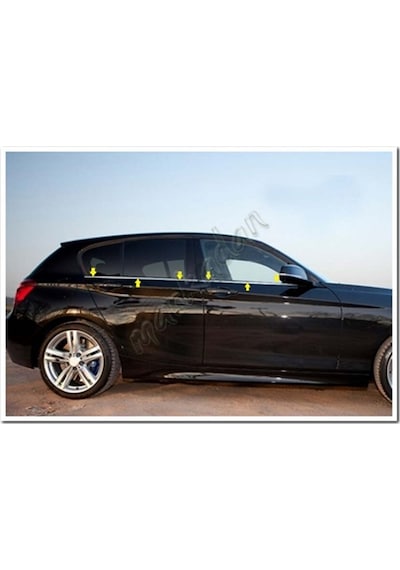 Bmw 1 F20 Krom Cam Çıtası 2011-2019 4 Parça Paslanmaz  Çelik