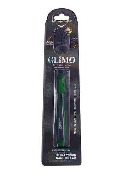 Glimo Aktif Karbonlu Yeşil Ağız Bakım Diş Fırçası