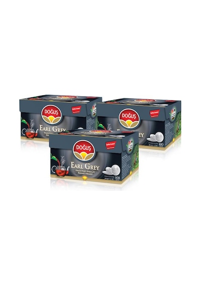 Doğuş Earl Grey Bergomat Aromalı Demlik Poşet Çay 3'lü 100 x 3.2 G