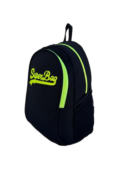 Superbag Sırt Çantası Siyah-Fosforlu Sarı Seyahat Kurs Okul Günlük Kullanım Siyah - Sarı