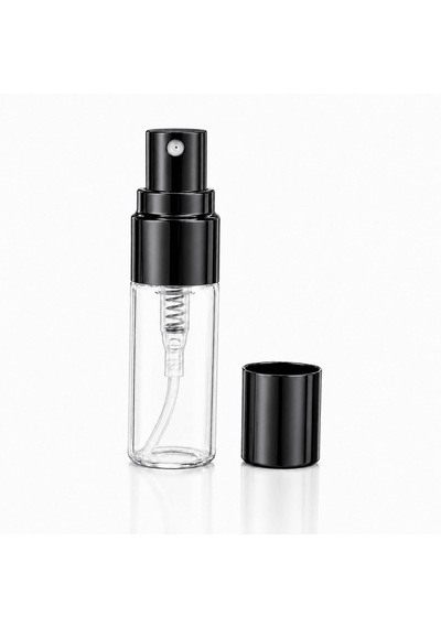50 Adet Boş Cam Parfüm Numune Şişe, 3 Ml, Vidalı, Şeffaf, Metal Kapaklı