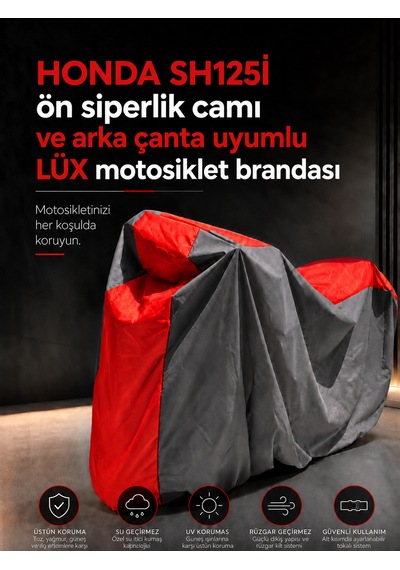 Honda Sh125i Modelleriyle Uyumlu Lüx Motosiklet Brandası