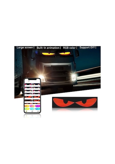 Matrix Led Panel Katlanabilir Usb Cama Yapışan Telefon Kontrollü Led Ekran 12x59,5 1696