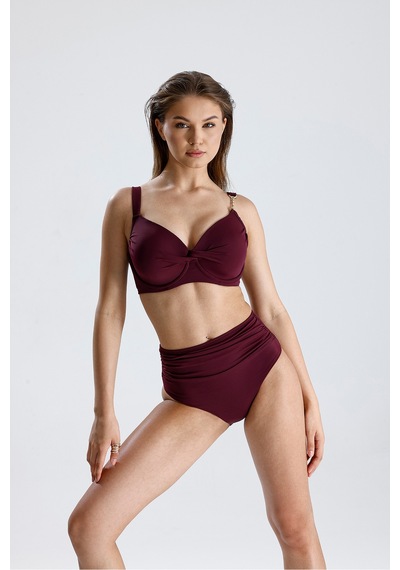Magic Form Süngerli Toparlayıcı Bikini Üst Mürdüm - 728496473 Mürdüm