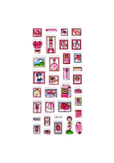 Sticker Kabartmalı Stiker Defter Planlayıcı Etiket Lde018 -19x9cm - Mektup Pulu Kartpostal