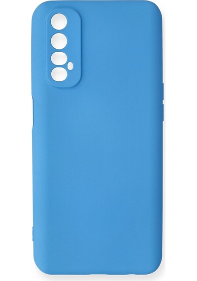 Newface - 177 - Realme 7 Kılıf Nano İçi Kadife Silikon - Edntrend - - Mavi